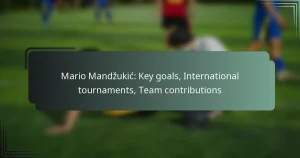 Mario Mandžukić: Key goals, International tournaments, Team contributions
